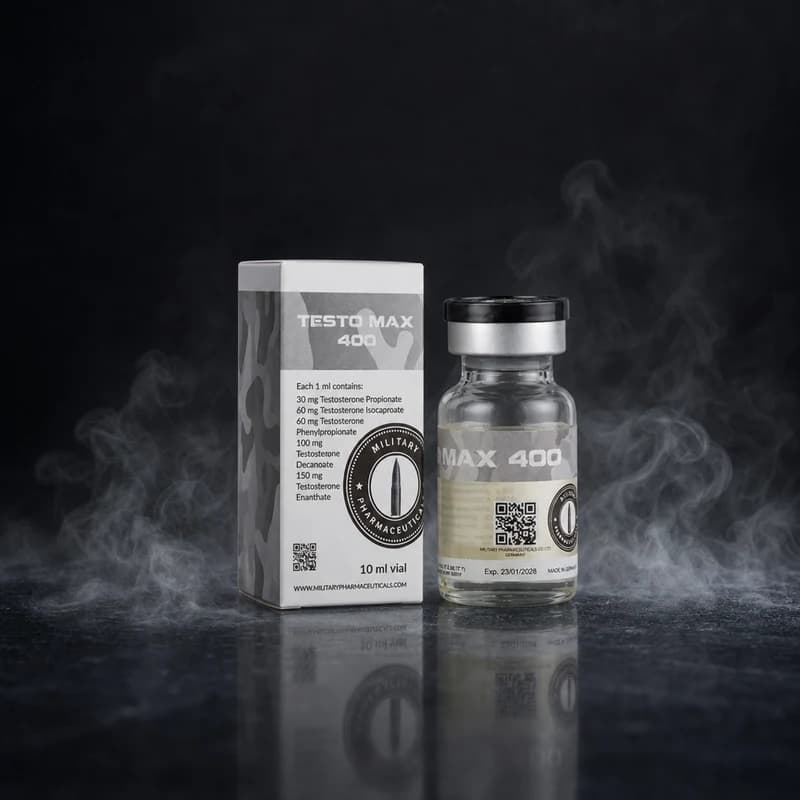 Testo Max 400 400mg/ml 10ml Vial de la Military Pharma