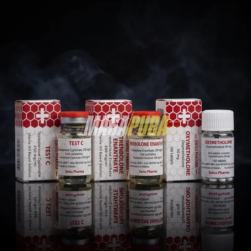 Strength Protocol Stack – Test-C 250 + Trenbolon Enantat 200 + Oximetolonă 50mg (Swiss Pharma)
