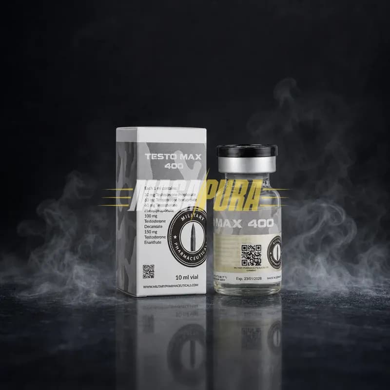 Testo Max 400 400mg/ml 10ml Vial de la Military Pharma
